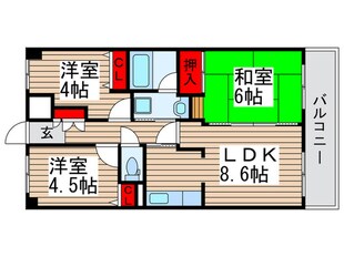 アコール新松戸の物件間取画像